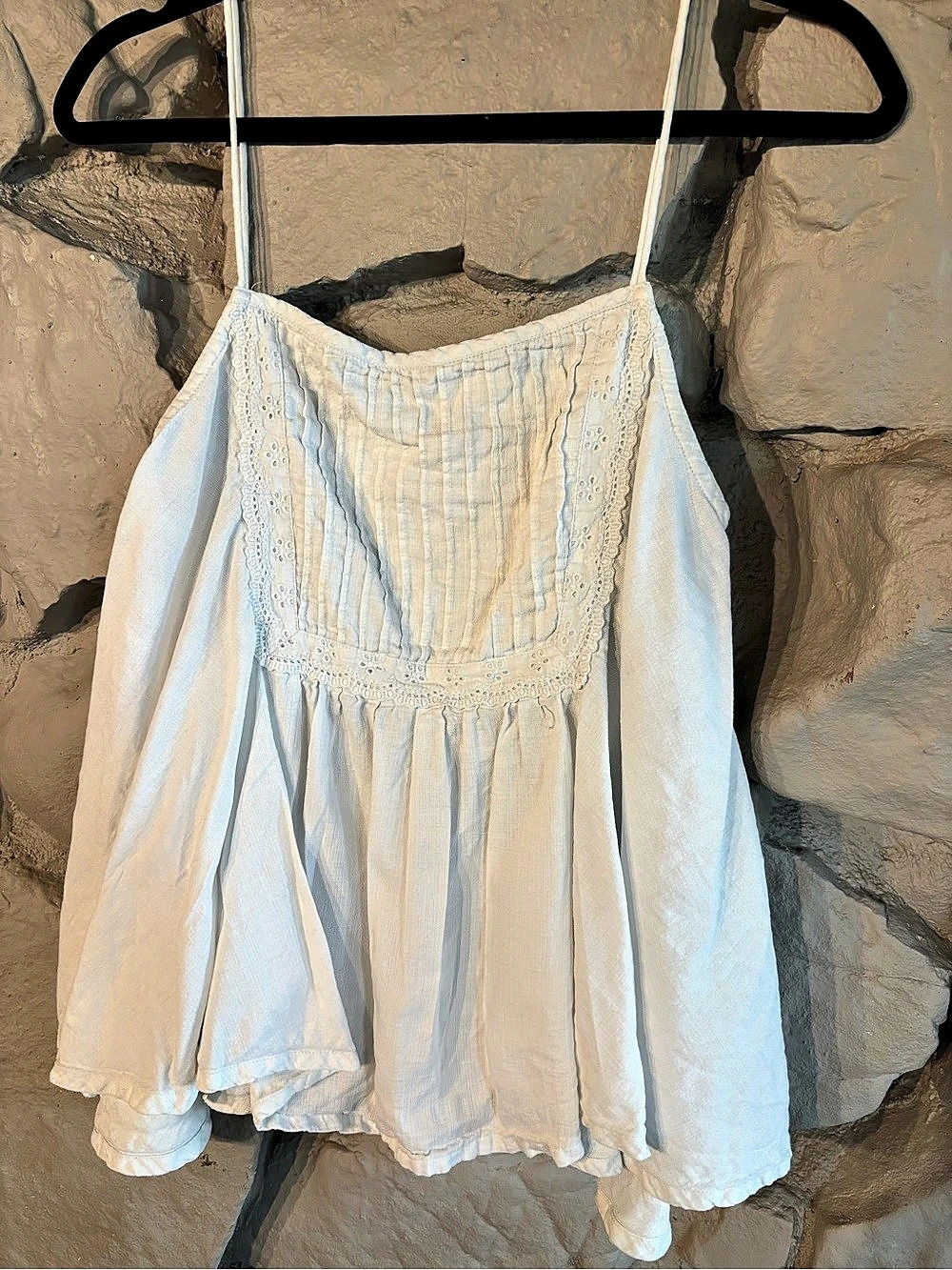 PIYAMA Sleep Top in White Size Small